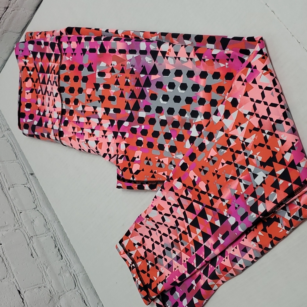 EUC VICTORIA SECRET MULTI COLORED LEGGINGS (LRG)